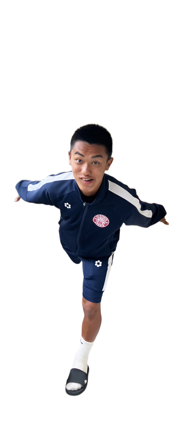 大好きなサッカーに集中しながら、体育の先生になる夢へ。礼儀も、資格も、ここなら全部身につく。