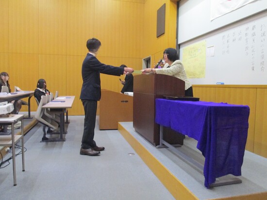 土浦学習センター卒業式の様子