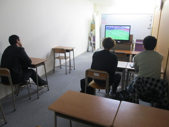 サッカー部の試合を観戦しました