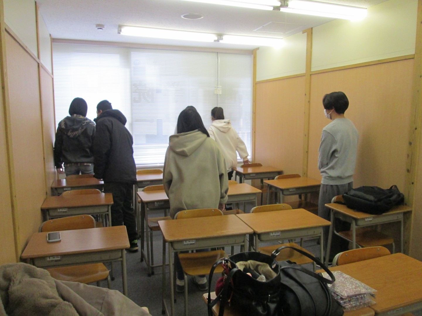 卒業式の予行演習を実施しました