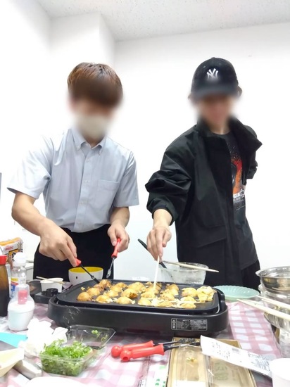 満員御礼、たこ焼きパーティ！