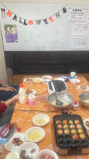 ◎特別活動　ハロウィンたこ焼きパーティ(自由参加)