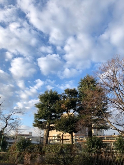 突き抜ける青空