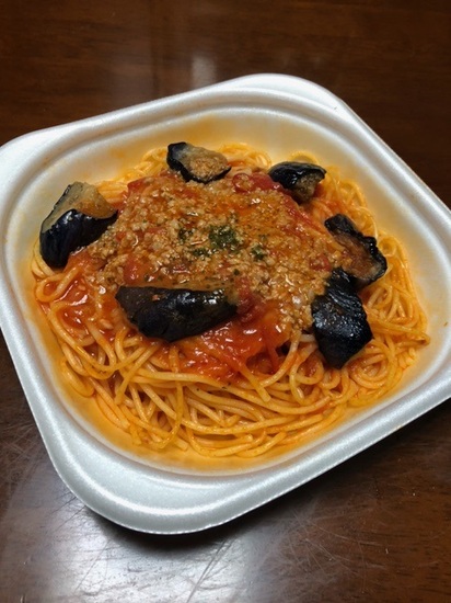 ナスと挽肉のトマトソース