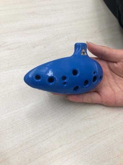 自作のオカリナ