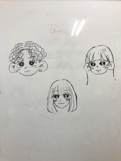似顔絵を描いてくれました