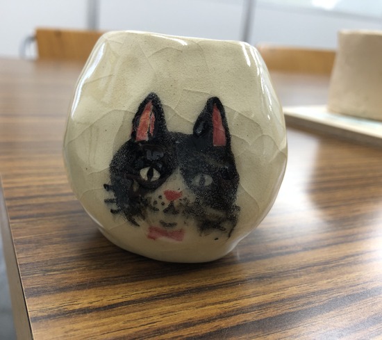 陶芸特待生の作品完成