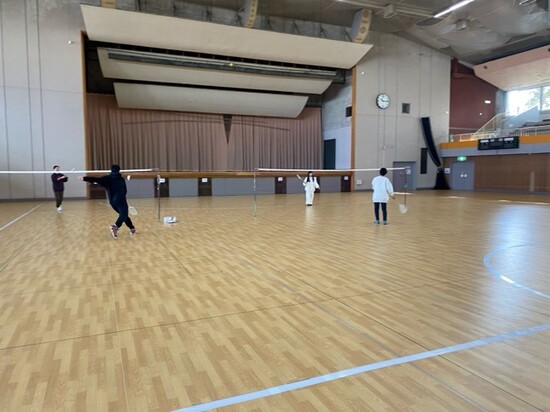 特別活動でバスケ&バドミントン★花巻キャンパス★