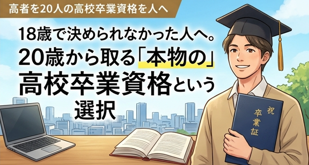 18歳で決められなかった人へ。20歳から取る「本物の」高校卒業資格という選択
