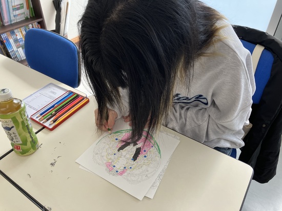 素敵な塗り絵<宮古キャンパス>