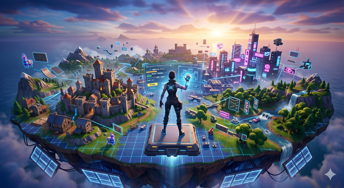 フォートナイトのマップ制作についてトレーナーの記事を公開しました