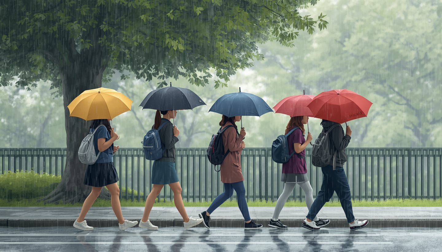雨の日や台風の日の登校はどうする？通信制高校の「安全最優先」の公式ルールと実務的な連絡マナー