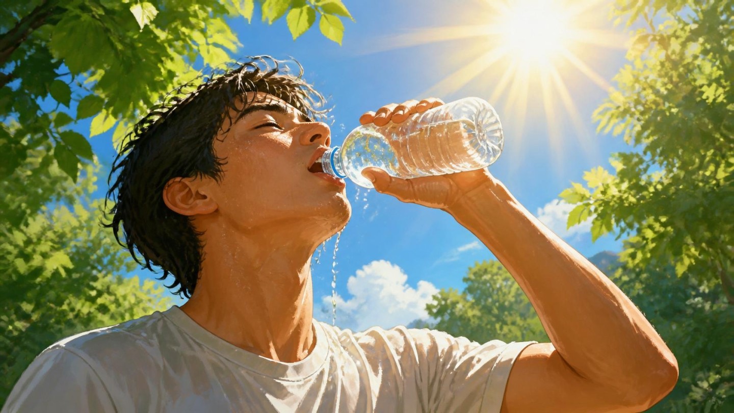 通信制高校の「熱中症対策・夏の健康管理」!冷房環境の個別調整と体調に合わせた水分補給のルール