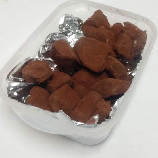 生徒の手作りチョコレート