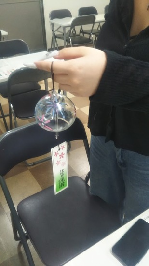 特別活動　江戸風鈴製作体験