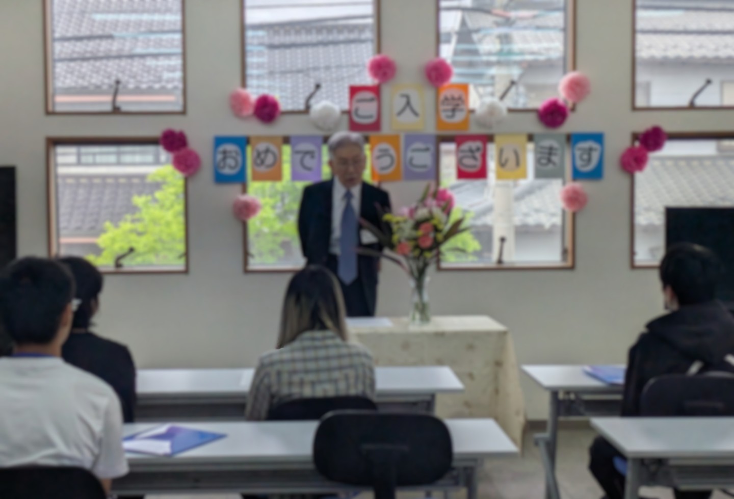 上尾キャンパス入学顔合わせ式