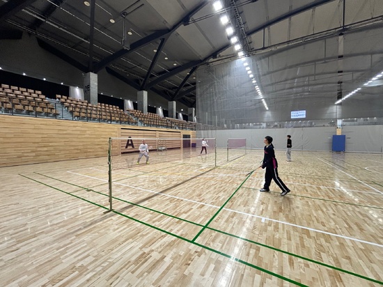 クリスマス会開催（第１部）ーバトミントン体験ー