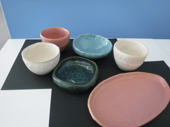陶芸体験作品届く