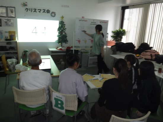 クリスマス会開催（第2部）-お楽しみ会-
