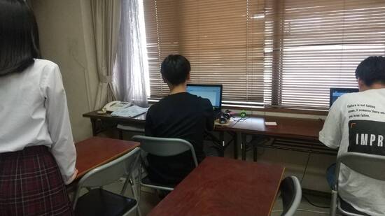 最近の岡山駅前キャンパスの様子