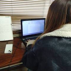 3年生がワードの資格取得に向けて頑張っています！