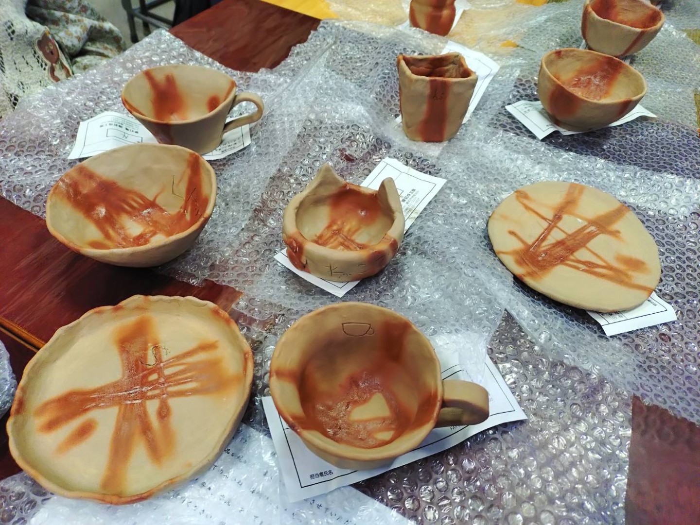 特別活動で制作した備前焼が焼き上がりました!