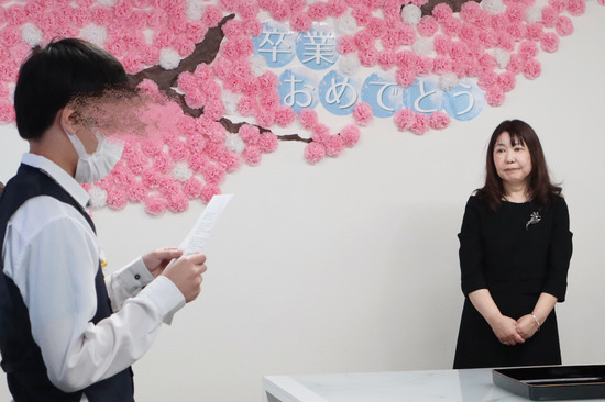 卒業生代表の言葉