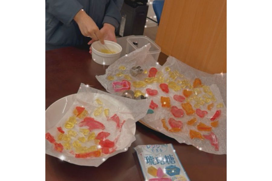 初釜を彩る手作り琥珀糖