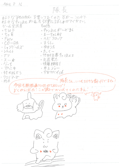 生徒交換日記ご紹介233