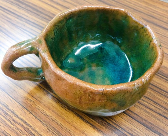 陶芸体験　試作品　１回目焼きあがりました。