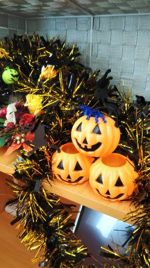 明日はハロウィン