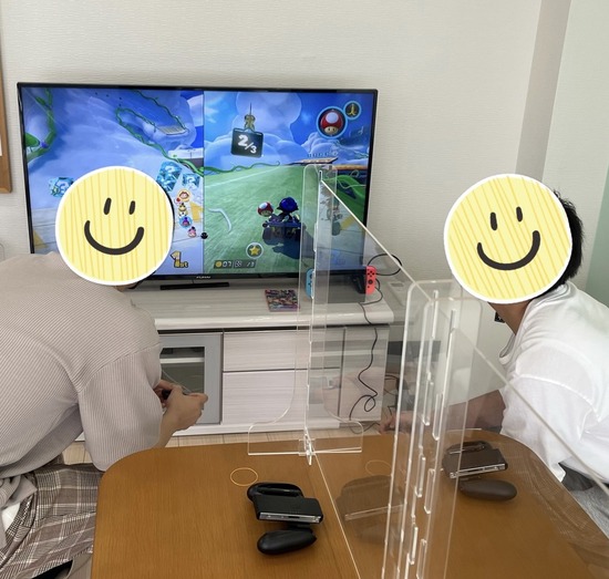 マリオカートで楽しんでいま～す♪