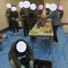 今年度第２回「藍についての学習」と「藍染め体験」を行いました！