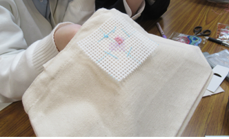 【行事】刺繡（ししゅう）を入れてオリジナル作品を作ろう！