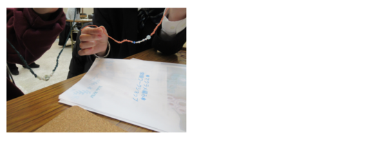 行事『マクラメ編みでアクセサリーを作製しよう！』