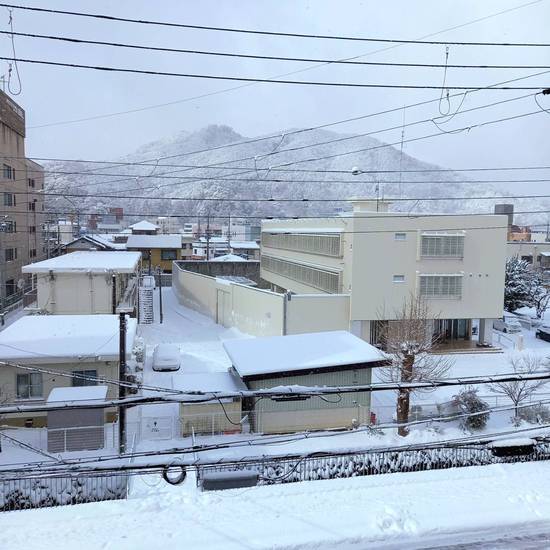 すっかり雪景色