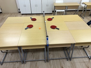 今日の2限は卓球！
