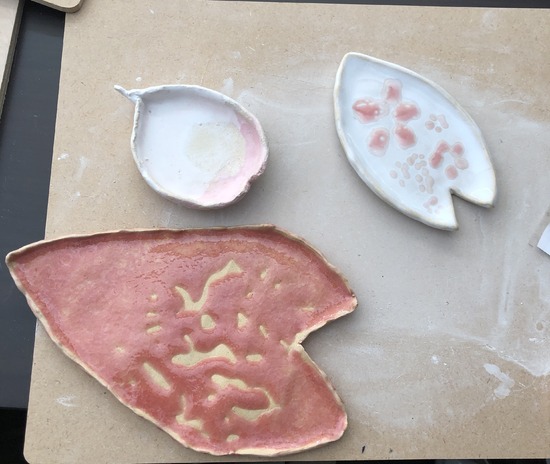桜の小皿が完成しました！