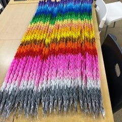 「平和を祈って千羽鶴」完成しました！