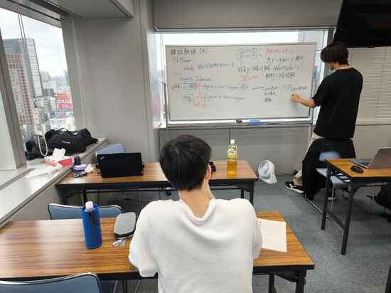 本日の大学受験コースの授業の様子