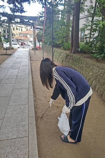 通信制高校　美化活動