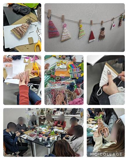 通信制高校 　クリスマスオーナメント制作