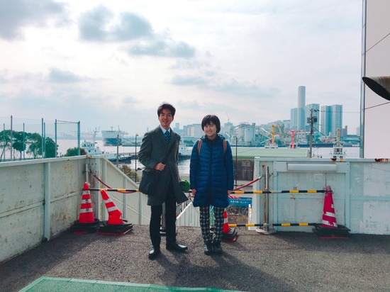 晴れの中でのレインボー