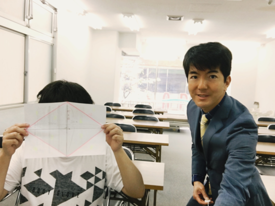 基礎から国数！　ひし形の面積《対角線×対角線÷2》は、なぜそうなる！？