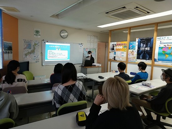 年金セミナーがありました（常総キャンパス特別活動）